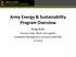Army Energy & Sustainability Program Overview