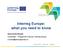 Interreg Europe: what you need to know