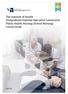 The Institute of Health Postgraduate Diploma Specialist Community Public Health Nursing (School Nursing) Course Guide