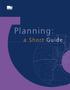 Planning: a Short Guide