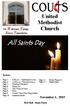 All Saints Day. United Methodist Church. November 1, Go Welcome, Equip, Serve, Transform. Index: Matt Hall - Senior Pastor