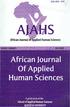 African Journal pplied Human Sciences