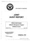 JOINT AUDIT REPORT. Military Health System Utilization Management Program at Medical Centers DEPARTMENT OF DEFENSE C)- Z,