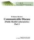 Evidence Review: Communicable Disease (Public Health Laboratories) Part 2
