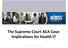 The Supreme Court ACA Case: Implications for Health IT