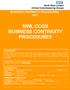 NWL CCGS BUSINESS CONTINUITY PROCEDURES