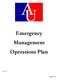 Emergency Management Operations Plan