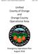 Attachment A - County of Orange Emergency Operations Plan Page 1 of 239. Unified County of Orange and Orange County Operational Area