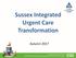 Sussex Integrated Urgent Care Transformation. Autumn 2017