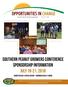 Southern Peanut Growers Conference sponsorship information july 19-21, sandestin golf & beach resort miramar beach, florida