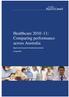 Healthcare : Comparing performance across Australia. Report to the Council of Australian Governments