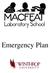 Macfeat Early Childhood Lab School Emergency Plan Withers Building Room 41 Rock Hill, SC (803)