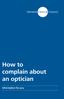 How to complain about an optician