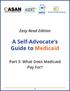 A Self-Advocate s Guide to Medicaid