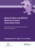 National Nurse and Midwife Medicinal Product Prescribing Policy