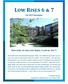 Low Rises 6 & 7 Fall 2013 Newsletter Welcome to the Low Rises, Class of 2017!