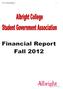S.G.A. Financial Report 1
