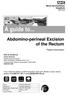 Abdomino-perineal Excision of the Rectum