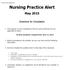 Nursing Practice Alert