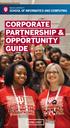 INDIANA UNIVERSITY SCHOOL OF INFORMATICS AND COMPUTING CORPORATE PARTNERSHIP & OPPORTUNITY GUIDE