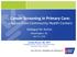 Cancer Screening in Primary Care: Lessons from Community Health Centers