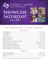 Showcase Saturday! fall 2014