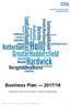 Business Plan 2017/18 Yorkshire and the Humber Clinical Networks