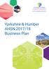 Yorkshire & Humber AHSN 2017/18 Business Plan