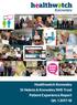 Healthwatch Knowsley St Helens & Knowsley NHS Trust Patient Experience Report Qtr