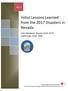 Initial Lessons Learned from the 2017 Disasters in Nevada