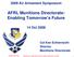 AFRL Munitions Directorate: Enabling Tomorrow s Future
