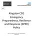 Kingston CCG Emergency Preparedness, Resilience and Response (EPRR) Policy
