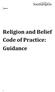 Religion and Belief Code of Practice: Guidance