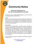 Community Notice. Solicitation of Applications for Coto de Caza Planning Advisory Committee