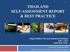 THAILAND SELF-ASSESSMENT REPORT & BEST PRACTICE