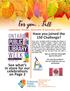 For you...fall. See what s in store for our celebrations on Page 2. September, October, November & December 2017 Have you joined the 150 Challenge?