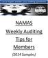 NAMAS Weekly Auditing Tips for Members