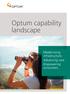 Optum capability landscape. Modernising infrastructure. Advancing care. Empowering consumers.