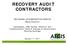 RECOVERY AUDIT CONTRACTORS