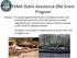 FEMA Public Assistance (PA) Grant Program