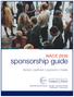 NACE sponsorship guide. donors partners sponsors media Little Patuxent Parkway. Suite 300. Columbia, MD