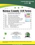 Kiowa County 4-H News Important Dates to Remember: