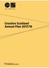 Creative Scotland Annual Plan 2017/18
