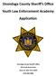 Onondaga County Sheriff s Office Youth Law Enforcement Academy Application
