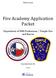 Fire Academy Application Packet