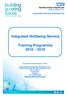 Integrated Wellbeing Service. Training Programme