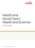 Health and Social Care / Health and Science