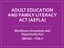 ADULT EDUCATION AND FAMILY LITERACY ACT (AEFLA) Workforce Innovation and Opportunity Act (WIOA) Title II