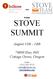 And. Present STOVE SUMMIT. August 11th - 14th Hwy 99N Cottage Grove, Oregon. Contact (541)