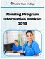 Nursing Program Information Booklet 2019